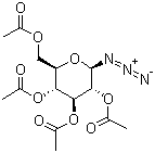 1-叠氮基-2,3,4,6-四邻乙酰基-beta-d-葡萄糖结构式_13992-25-1结构式