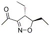 Ethanone, 1-(4,5-diethyl-4,5-dihydro-3-isoxazolyl)-, trans-(9ci) Structure,140210-49-7Structure