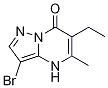 3-Bromo-6-ethyl-5-methylpyrazolo-[1,5-a]pyrimidin-7(4h)-one Structure,1403767-27-0Structure