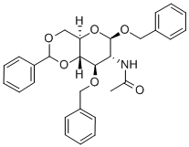 N-((4ar,6r,7r,8r,8as)-6,8-双(苄氧基)-2-苯基六氢吡喃o[3,2-d][1,3]二噁英-7-基)乙酰胺结构式_14040-20-1结构式