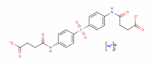 Butanoic acid,4,4-[sulfonylbis(4,1-phenyleneimino)]bis[4-oxo-, disodium salt (9ci) Structure,14052-68-7Structure