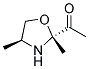 Ethanone, 1-(2,4-dimethyl-2-oxazolidinyl)-, trans-(9ci) Structure,141089-18-1Structure