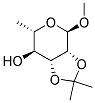 Methyl 2,3-o-isopropylidene-alpha-l-rhamnopyranose Structure,14133-63-2Structure