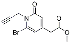 Methyl 6-Bromo-1,2-dihydro-2-oxo-1-(2-propynyl)-4-pyridineacetate Structure,141807-55-8Structure