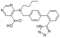 4-[丁基([2-(1H-四唑-5-基)[1,1-联苯]-4-基]甲基)氨基]-5-嘧啶羧酸结构式_141872-46-0结构式