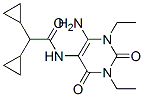 n-(6-氨基-1,3-二乙基-1,2,3,4-四氢-2,4-二氧代-5-嘧啶)--alpha--环丙基-环丙烷乙酰胺结构式_142458-94-4结构式