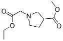 Methyl 1-(2-ethoxy-2-oxoethyl)pyrrolidine-3-carboxylate Structure,142483-57-6Structure