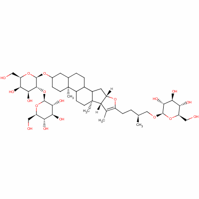 知母皂苷B;知母皂苷BIII;伪原知母皂苷AIII结构式_142759-74-8结构式