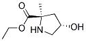 D-proline, 4-hydroxy-2-methyl-, ethyl ester, trans-(9ci) Structure,142824-25-7Structure