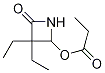 3,3-Diethyl-4-oxoazetidin-2-yl propionate Structure,142935-44-2Structure