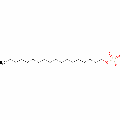 硫酸单十八烷基酯结构式_143-03-3结构式