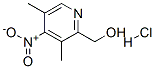 4-Nitro 3,5-dimethyl 2-hydroxymethyl pyridine.hcl Structure,143016-69-7Structure