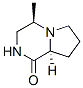 (4R-反式)-(9CI)-六氢-4-甲基吡咯并[1,2-a]吡嗪-1(2H)-酮结构式_143394-00-7结构式