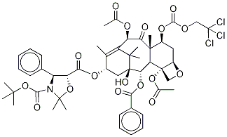 13-{[(3-T-boc)-2,2-dimethyl-4s-phenyl-1,3-oxazolidin-5r-yl]formyl}-7-o-(2,2,2-trichloroethyl)oxy]carbonyl) baccatin iii Structure,143527-73-5Structure