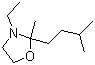 3-Ethyl-2-methyl-2-(3-methylbutyl)oxazolidine Structure,143860-04-2Structure