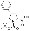 (2R,4s)-1-(叔丁氧基羰基)-4-苯基吡咯烷-2-羧酸结构式_144069-70-5结构式