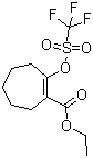 Ethyl2-(((trifluoromethyl)sulfonyl)oxy)cyclohept-1-enecarboxylate Structure,144242-09-1Structure