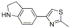 5-(2-Methyl-1,3-thiazol-4-yl)indoline Structure,144340-48-7Structure