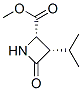 顺式-(9ci)-3-(1-甲基乙基)-4-氧代-2-氮杂丁烷羧酸甲酯结构式_144452-35-7结构式