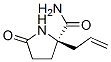 (r)-(9ci)-5-氧代-2-(2-丙烯基)-2-吡咯烷羧酰胺结构式_144466-58-0结构式