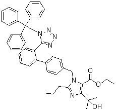 Olmesartan ethyl ester trityl impurity Structure,144690-33-5Structure