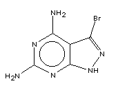 3-Bromo-1h-pyrazolo[3,4-d]pyrimidine-4,6-diamine Structure,144750-82-3Structure