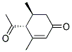 2-Cyclohexen-1-one, 4-acetyl-3,5-dimethyl-, trans-(9ci) Structure,144890-08-4Structure