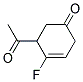 3-Cyclohexen-1-one, 5-acetyl-4-fluoro-(9ci) Structure,145300-02-3Structure