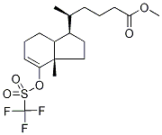 2,3,3a,6,7,7a-六氢-5’,7a-二甲基-4-羟基-茚-(1R)-1’-戊酸甲酯4-O-三氟甲烷磺酸酯结构式_145372-34-5结构式