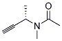 (s)-(9ci)-n-甲基-n-(1-甲基-2-丙炔)-乙酰胺结构式_145679-21-6结构式