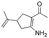 Ethanone, 1-[2-amino-4-(1-methylethenyl)-1-cyclopenten-1-yl]-(9ci) Structure,145696-97-5Structure