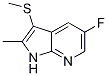 1H-pyrrolo[2,3-b]pyridine, 5-fluoro-2-methyl-3-(methylthio)- Structure,145934-91-4Structure