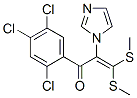 2-Propen-1-one, 2-(1h-imidazol-1-yl)-3,3-bis(methylthio)-1-(2,4,5-trichlorophenyl)- Structure,145935-21-3Structure