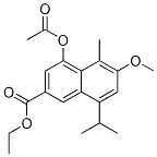 4-(乙酰基氧基)-6-甲氧基-5-甲基-8-(1-甲基乙基)-2-萘羧酸乙酯结构式_146173-77-5结构式