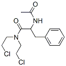 Benzenepropanamide, a-(acetylamino)-n,n-bis(2-chloroethyl)- Structure,1462-82-4Structure