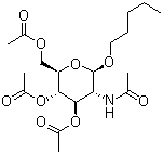 戊烷基-2-乙酰氨基-3,4,6-三-O-乙酰基-2-脱氧-β-D-葡萄糖苷结构式_146288-30-4结构式