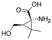 顺式-(9ci)-1-氨基-3-(羟基甲基)-2,2-二甲基-环丙烷羧酸结构式_146400-42-2结构式