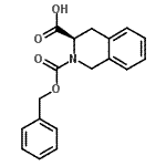 (R)-(-)-2-(benzyloxycarbonyl)-1,2,3,4-tetrahydro-3-isoquinolinecarboxylic acid Structure,146684-74-4Structure