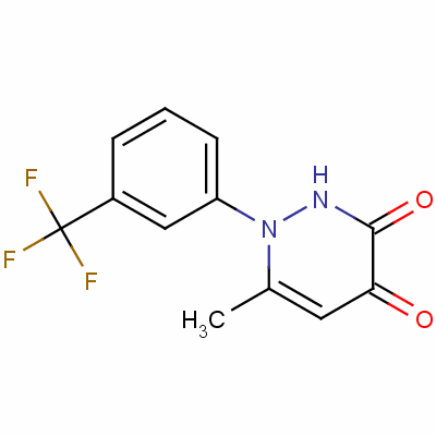 6-Methyl-1-(3-(trifluoromethyl)phenyl)-1,2-dihydropyridazine-3,4-dione Structure,146824-74-0Structure