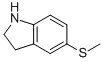 1H-Indole, 2,3-dihydro-5-(methylthio)- Structure,147080-28-2Structure