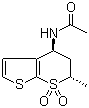 N-[(4S,6S)-6-Methyl-7,7-dioxo-5,6-dihydro-4H-thieno[2,3-b]thiopyran-4-yl]acetamide Structure,147086-83-7Structure