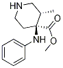 Cis-3-methyl-4-(phenylamino)-4-piperidinecarboxylic acid methyl ester Structure,147292-35-1Structure