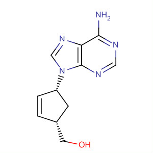 ((1S,4r)-4-(6-amino-9h-purin-9-yl)cyclopent-2-enyl)methanol Structure,147332-45-4Structure