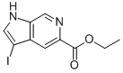 Ethyl 3-iodo-1h-pyrrolo[2,3-c]pyridine-5-carboxylate Structure,147503-88-6Structure