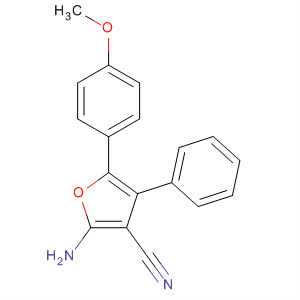 2-氨基-5-(4-甲氧基苯基)-4-苯基呋喃-3-甲腈结构式_14774-56-2结构式