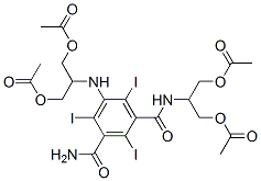 N,N-双[2-(乙酰基氧基)-1-[(乙酰基氧基)甲基]乙基]-5-氨基-2,4,6-三碘-1,3-苯二羧酰胺结构式_148051-08-5结构式