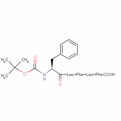 N-(N-(N-(N-(N-(叔丁基氧羰基)-D-苯丙氨酰)-L-亮氨酰)-D-苯丙氨酰)-L-亮氨酰)-L-苯丙氨酸结构式_148182-34-7结构式