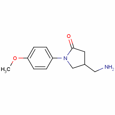 4-氨基甲基-1-(4-甲氧基-苯基)-吡咯烷-2-酮结构式_148436-13-9结构式