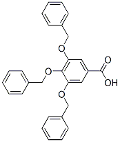 3,4,5-Tris(benzyloxy)benzoic acid Structure,1486-48-2Structure