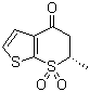 4H-thieno[2,3-b]thiopyran-4-one,5,6-dihydro-6-methyl-, 7,7-dioxide, (6s) Structure,148719-91-9Structure